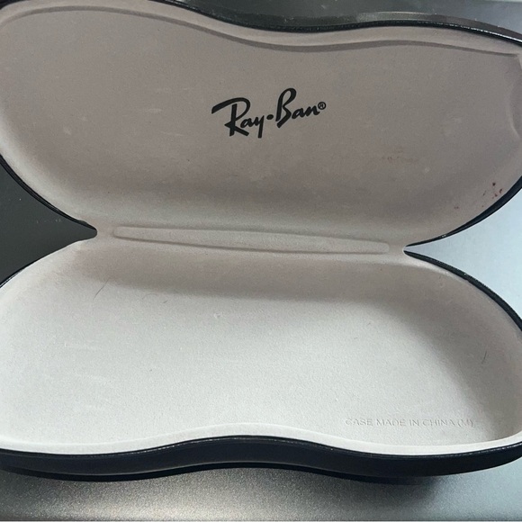 RAY-BAN Rx-able Eyeglasses RB 522-8247950B17140 Black Red & White Frames/case - Picture 8 of 11